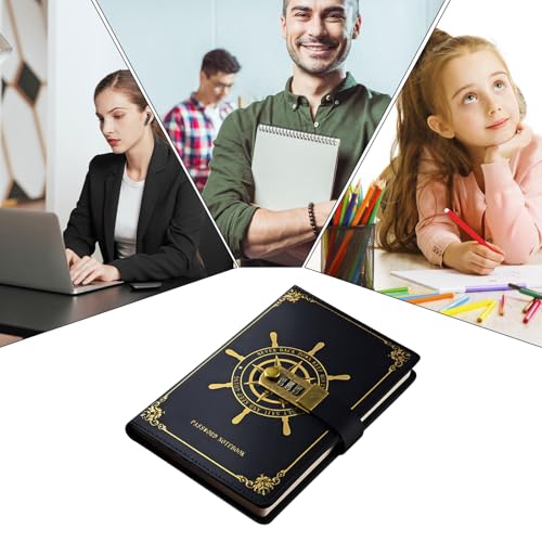 Carnet de notes vintage avec fermeture à serrure pour protéger vos écrits