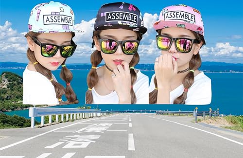 8 Pairs Sunglasses for Women UV400 Retro Mirrored Lenses, Unisex Shades Beach Party Daily Accessories2