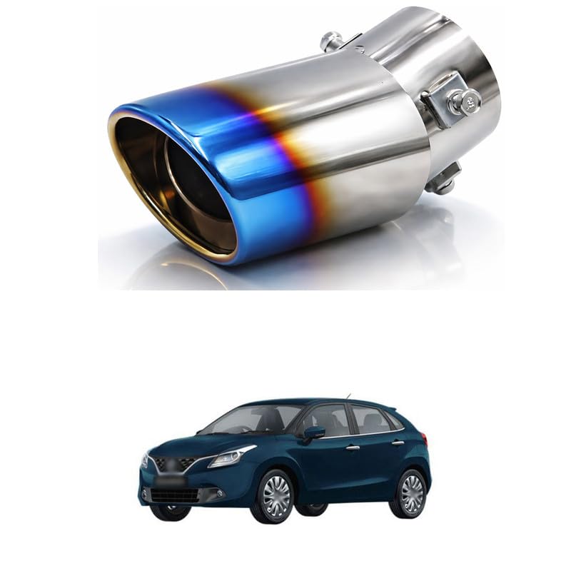 Universal Chrome Exhaust Tip, 1.5"–2.1" Inlet, Stainless Steel, Adjustable Car Muffler Decorative Tip, Fits Pipes Straight Pipe Kit Car Exhaust Tube Comfortable With Bal-eno-image-10