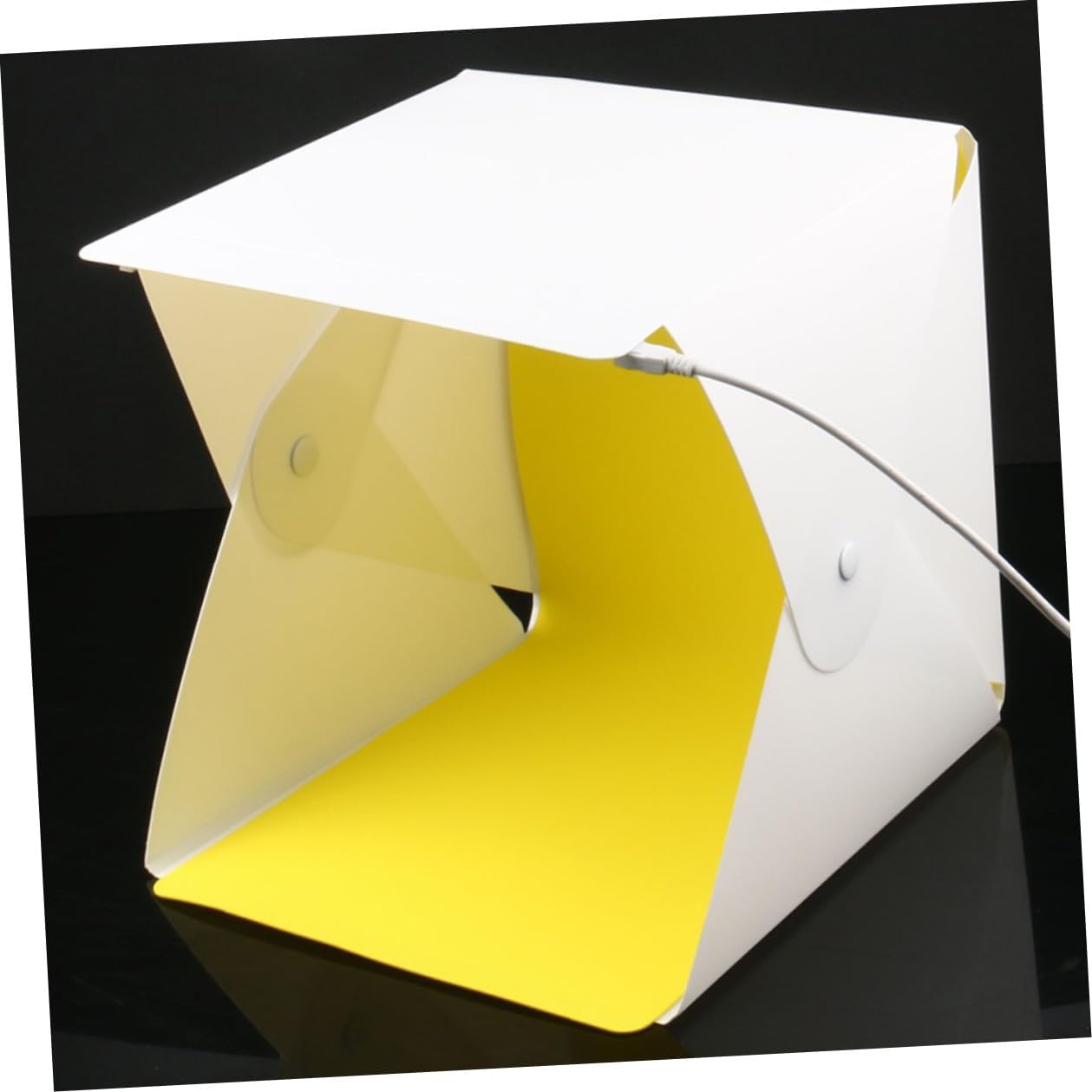 Portable Folding Mini Photo Studio Light Box with Dual LED Light Bars, 6 Color Backdrops, 30cm Photography Tent for Product and Jewelry Shooting