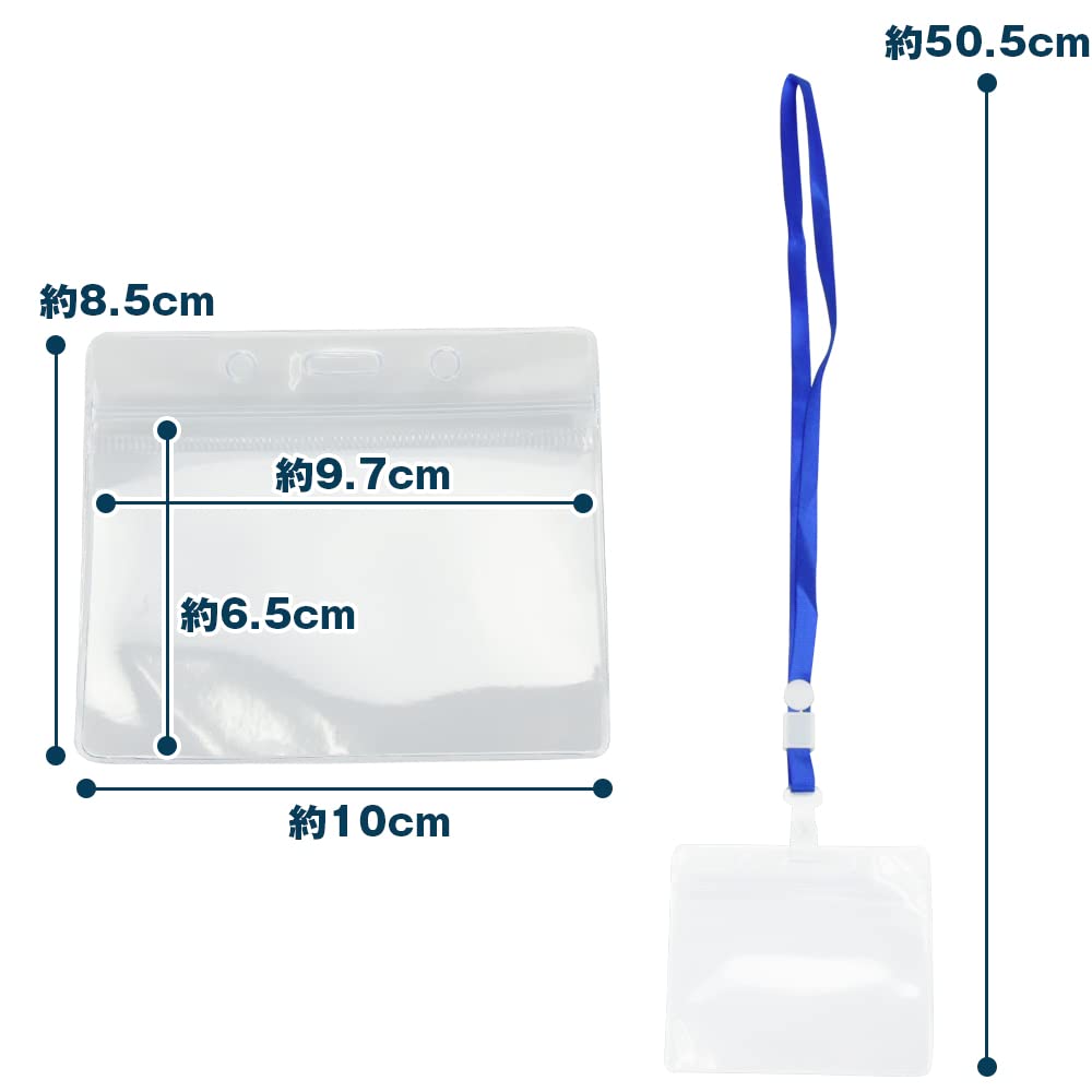 Amazon | ネームホルダー 20個セット 名札 社員証 名刺 パスケース 首  