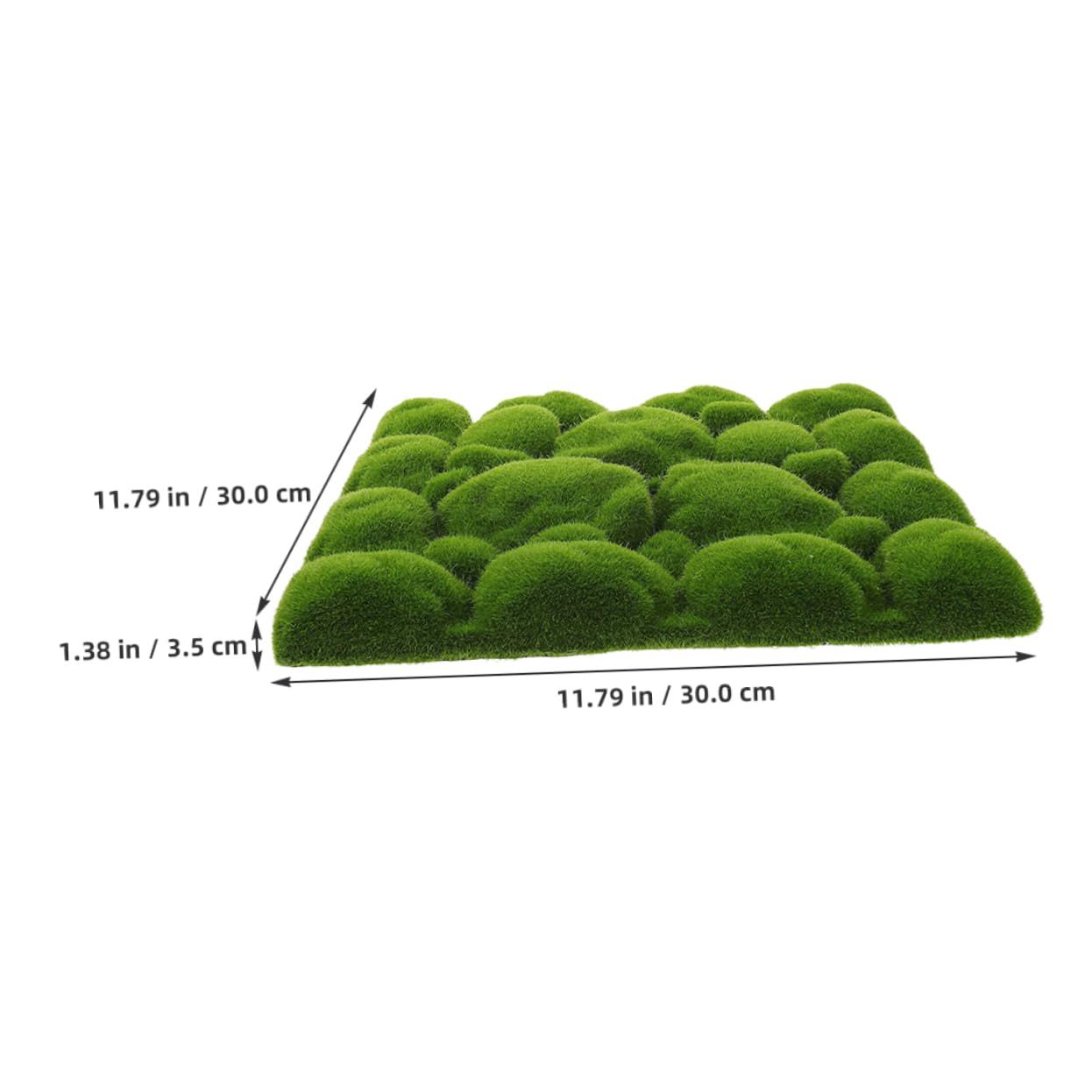 Panel de Musgo Artificial Verde 3 Piezas de Espuma para Decoración