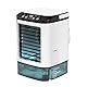 Lununux 900ml Tragbarer Ventilator Tischventilator 3 Geschwindigkeiten Büroventilator 7 Farben LED Ventilator Geschenk