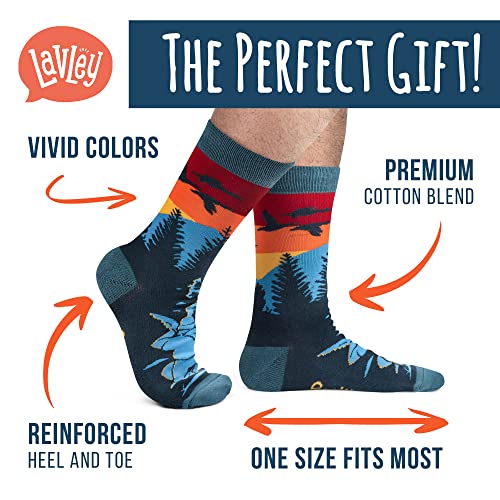 Lavley Eat More Fast Food Funny Hunting Socks For Men Gift For Hunters #TOP1