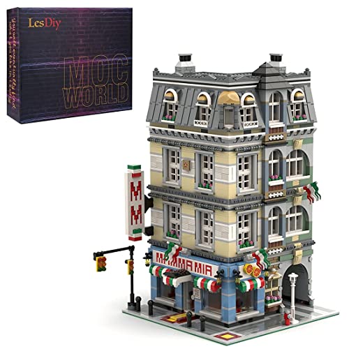 KEKRAV Modular Construction Set, MOC-39491 Street View Architecture Model Construction Set, 4449 Stücke, die mit Lego…