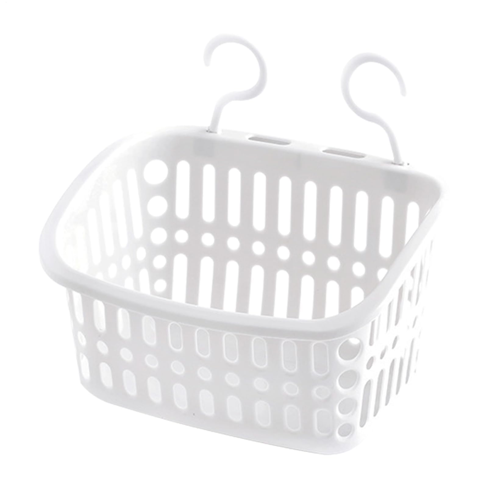 MRKU Aufbewahrungskorb für Küche und Pool mit Halterung, UV-beständig, mit Haken und Becher für Handtücher, Wasserflaschen und Schwimmzubehör