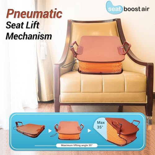 Siège relevable avec commande par bouton pour fauteuil de salon