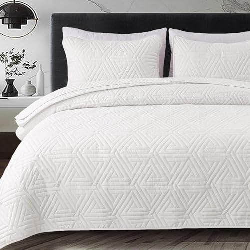 Whale Flotilla Tagesdecke Bettüberwurf 220x240cm, Bedspread mit 2 Kissenbezüge Mikrofaser, Weich und Leicht Sofaüberwurf, Steppdecke mit...