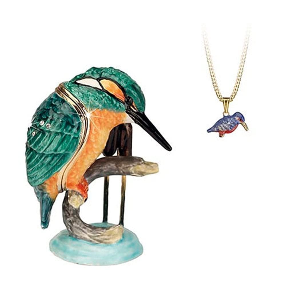 Arora Secrets from Hidden Treasures 1033 Kingfisher Trinket Box
