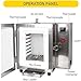 1500W Industrial Jewelry Casting Burnout Furnace, 0-800°C Wax/Plaster Mold Oven, with PID Temperature Control, Four-Sided Heating Design, for Metal Melting, Wax Burnouts and Enameling