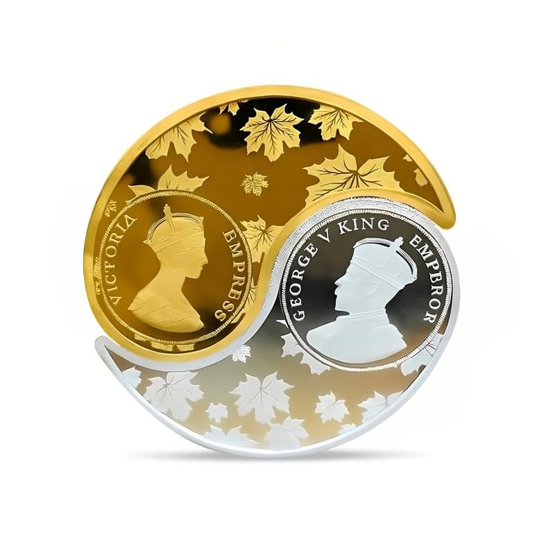 Silviya King George and Queen Victoria | 999 Pure Silver | Kaju Shape Coin (5 Gm x 2 Coins: 10 Gm) | Royal Heritage Gift |... - Review, Price and Buying Guide