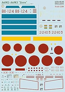 Print Scale 48-165 Decal for Mitsubishi A6M2 - A6M3 Zero Part 2 Wet Decal 1/48