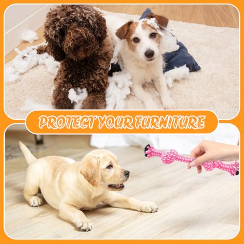 Jouet pour Chiens 20 Jouets Balles pour Chien,houets pour Chiens Jouet de Corde à Mâcher, Durables Indestructible à Mâcher Corde de Dentition pour Petit Moyen Chien Nettoyage de Dents – Image 5