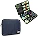 BUBM Double Layer Travel Gear Organizer / Electronics Accessories Bag (One layer-Dark Blue)