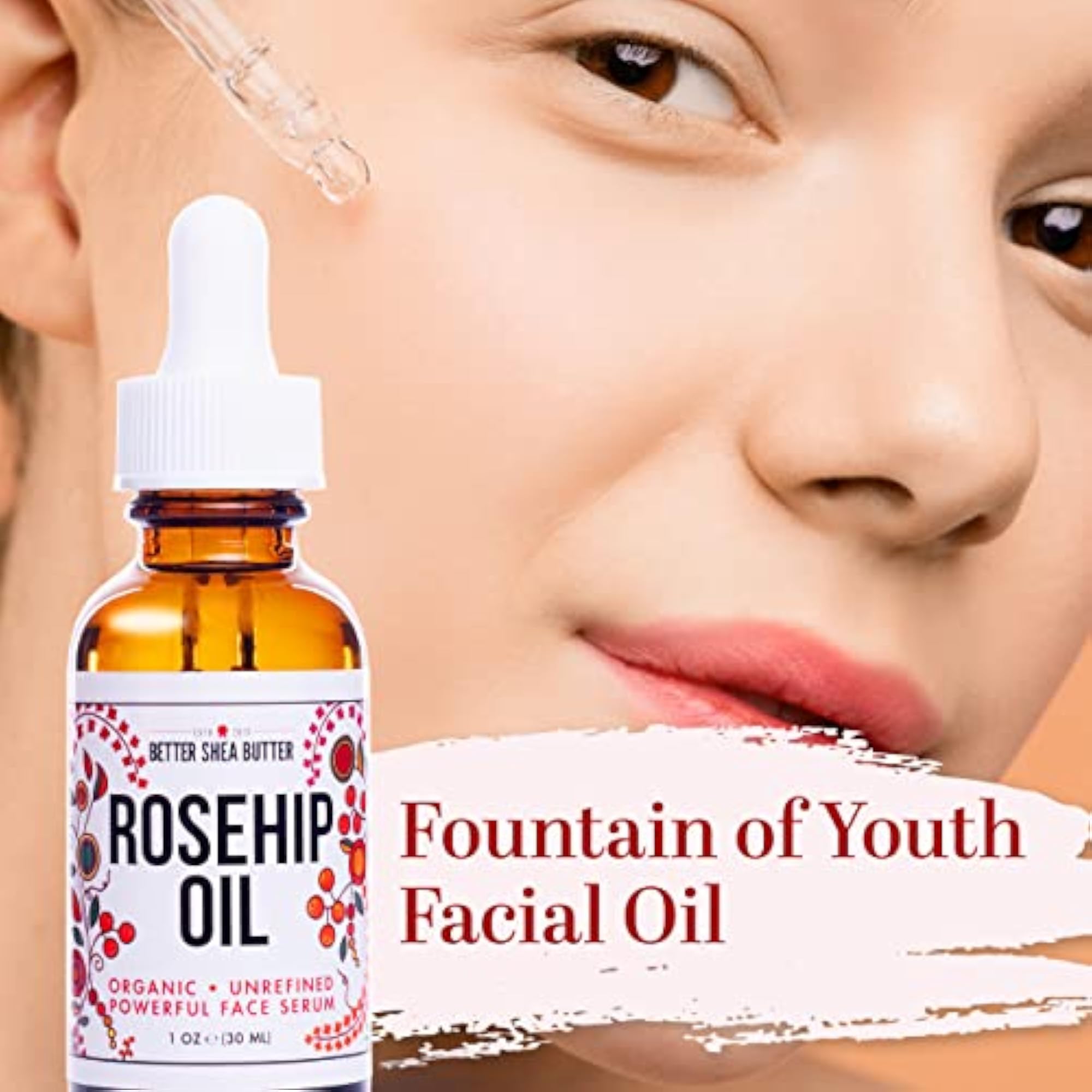 Organic Rosehip Oil, 30ml for Skin Nourishment