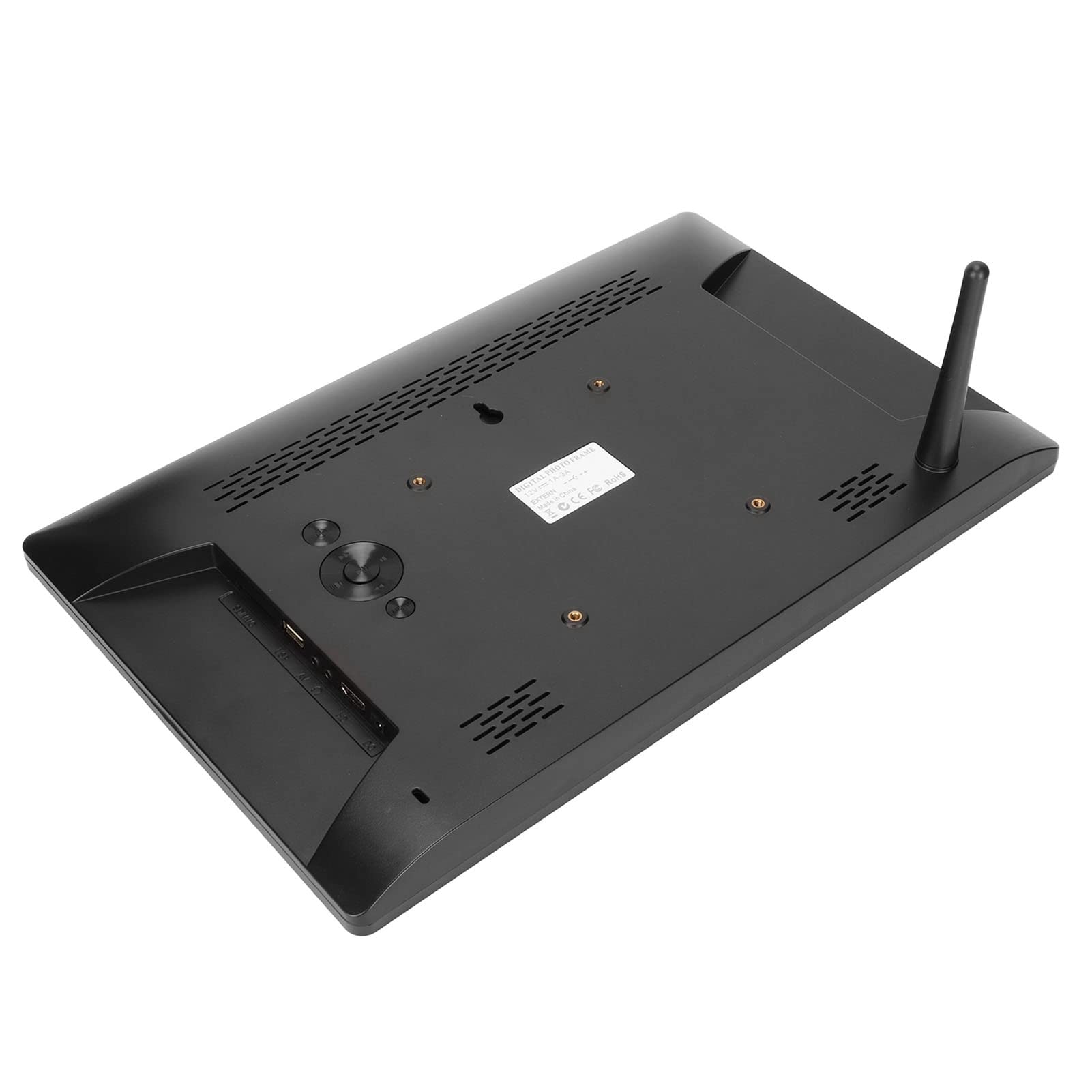 Elektroniczny Album Fotograficzny IPS, Pokaz Slajdów Inteligentna Cyfrowa Ramka na Zdjęcia Muzyka w Tle Plug and Play 15,6 Cala na Przyjęcia Weselne do Reklam (Wtyczka UE)