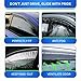 KPY Window Visor Compatible with Toyota Hilux Double Cab 2016-2023, 4PC Rain Guard Side Window Vent Deflectors Tape-On Mugen Style, 2016 2017 2018 2019 2020 2021 2022 2023