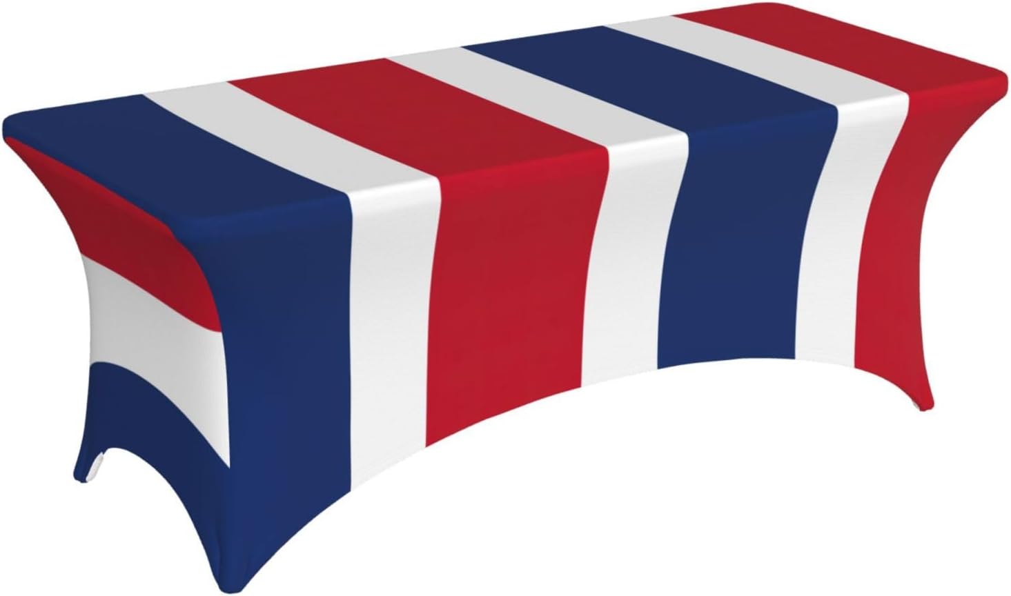 Dutch Flag Print Table Cover Rectangular Tablecloth for 6-Foot Tables for Wedding Banquets Outdoor