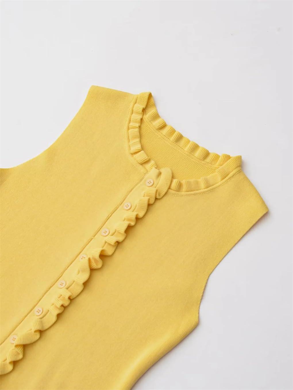 Women's Multi-Layered Round Neck Sleeveless Top
