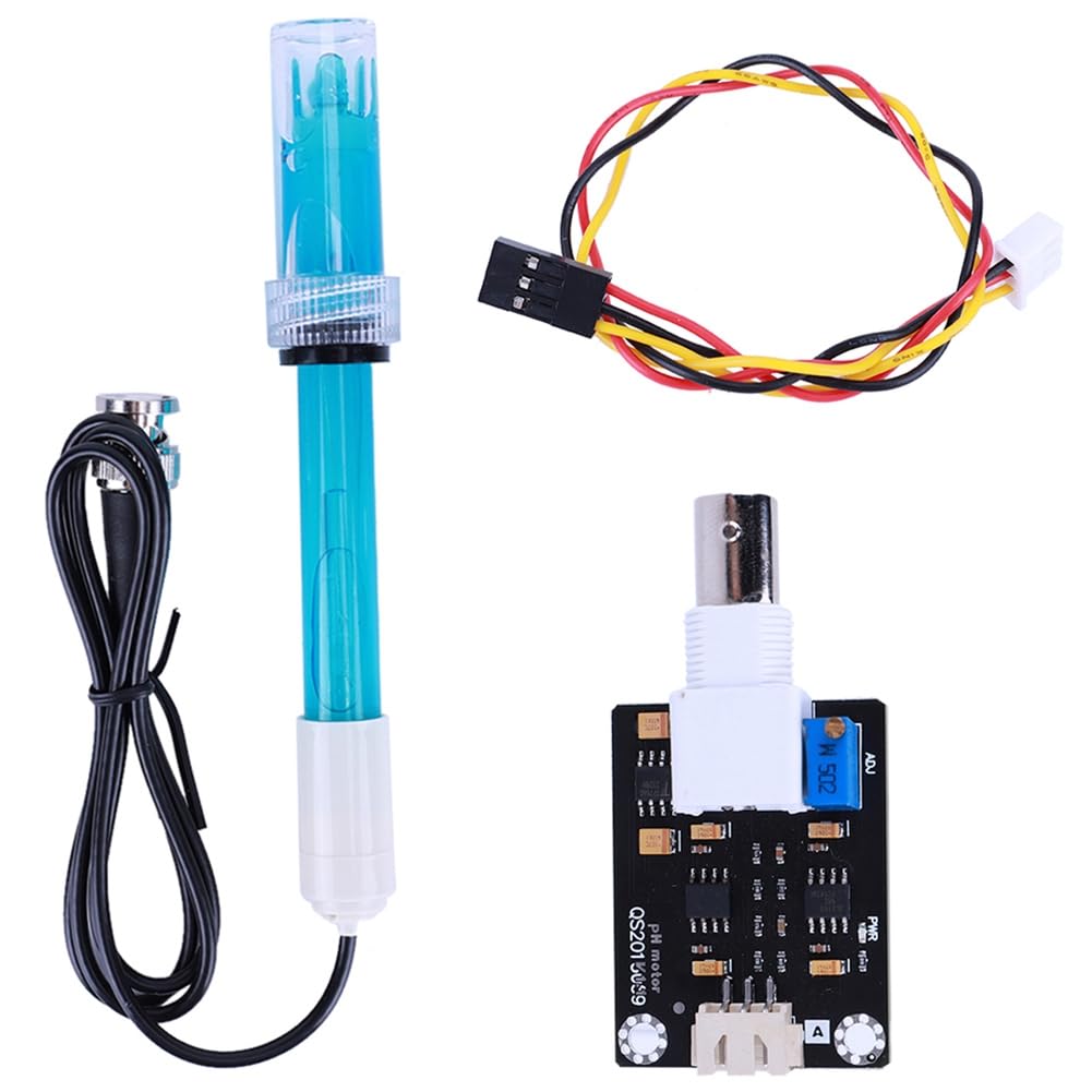 UDSKNV[KSL PH Electrode Sensor Probe 0-14 PH for Experiment Lab Pool Water Analyzer with Replacement Parts