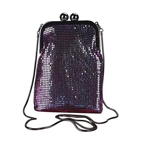 Sac pour téléphone paillettes idéal pour mariages et soirées habillées avec chaîne