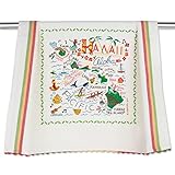 Catstudio Hawaii Dish Towel - U.S. State Souvenir Kitchen and Hand Towel, Perfect Tea Towels for Hawaii Lovers, Travel Souvenir, Housewarming Gifts, Couple Gifts