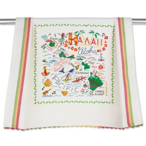 Catstudio Hawaii Dish Towel, Travel Souvenir Kitchen & Tea Towel