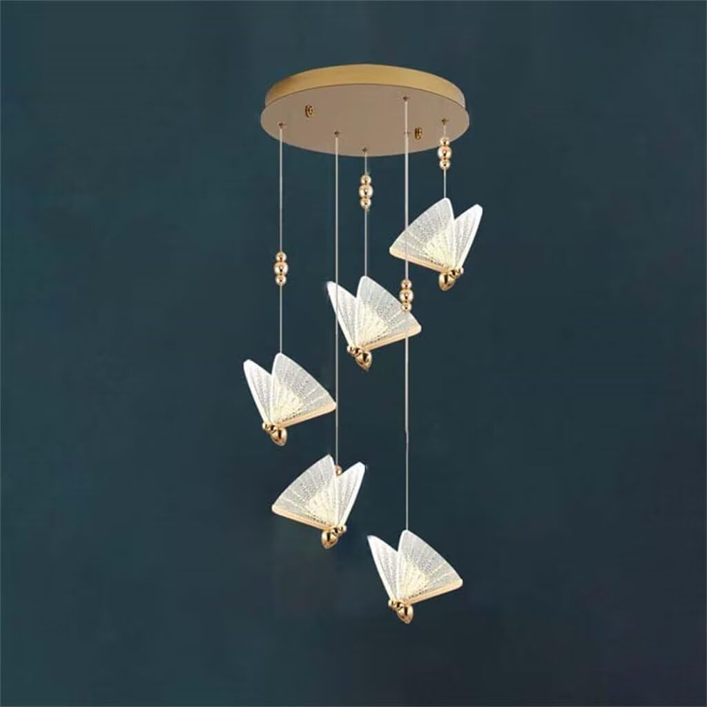 Lustre papillon LED 40W lumière naturelle 4500K pour sublimer votre intérieur