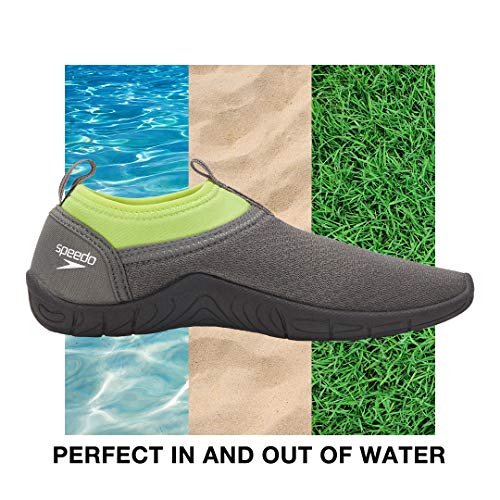 Image of Speedo Unisex Tidal Cruiser Watershoe, Black /Dark Gull Grey