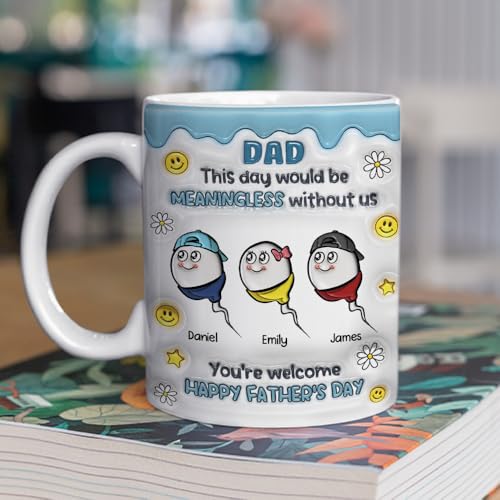 Taza de Cerámica Personalizada para Papá 11 onzas miniatura 3