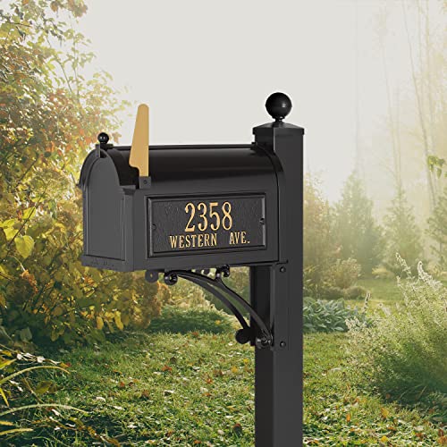 Whitehall™ Personalized Whitehall Capitol Mailbox With Side Address Plaques And Post Package (4 Colors Available) #TOP7