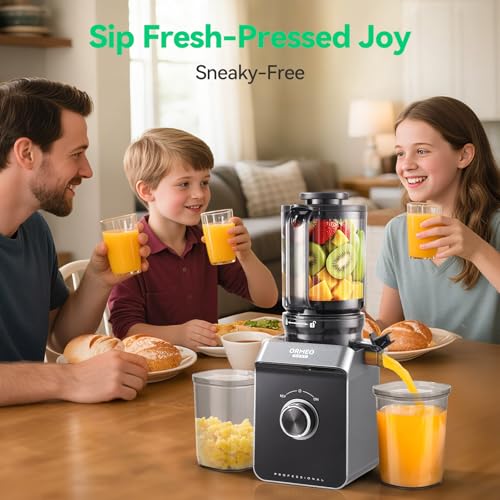Cold Press Juicer, ORMEO HOME Masticating Juicer Machines with 5.0"Large Feed Chute Fit - image 7