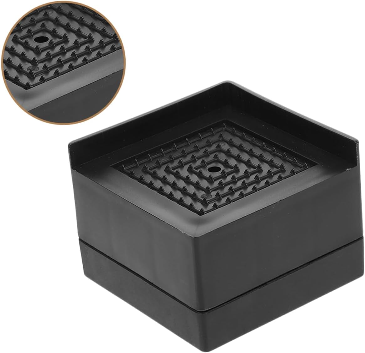 CHILDWEET 8pcs Non-Slip Furniture Risers Rubber Desk Bed Lift Pads for Floor Protection Height for Home Office Use Easy Installation