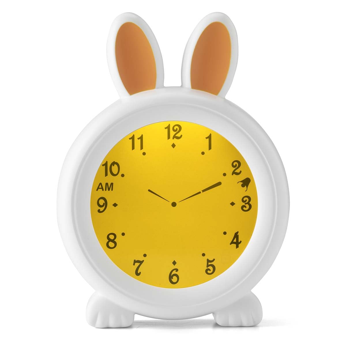 Alecto BC100BUNNY - Reloj Despertador Educativo con Alarma/luz Nocturna - Blanco