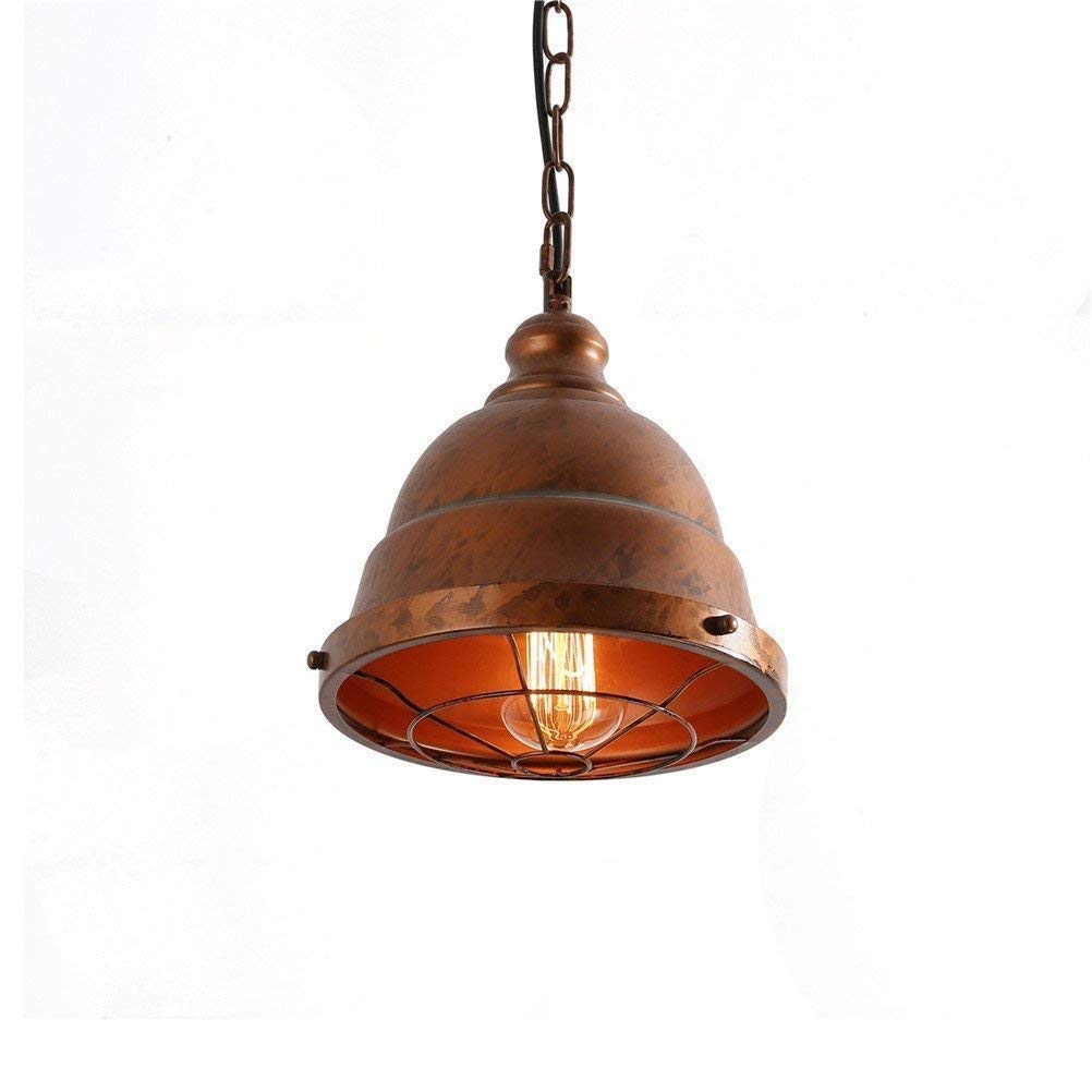 Chandelier downlight vintage E27 suspension métal pour ambiance bistrot cuisine et salon