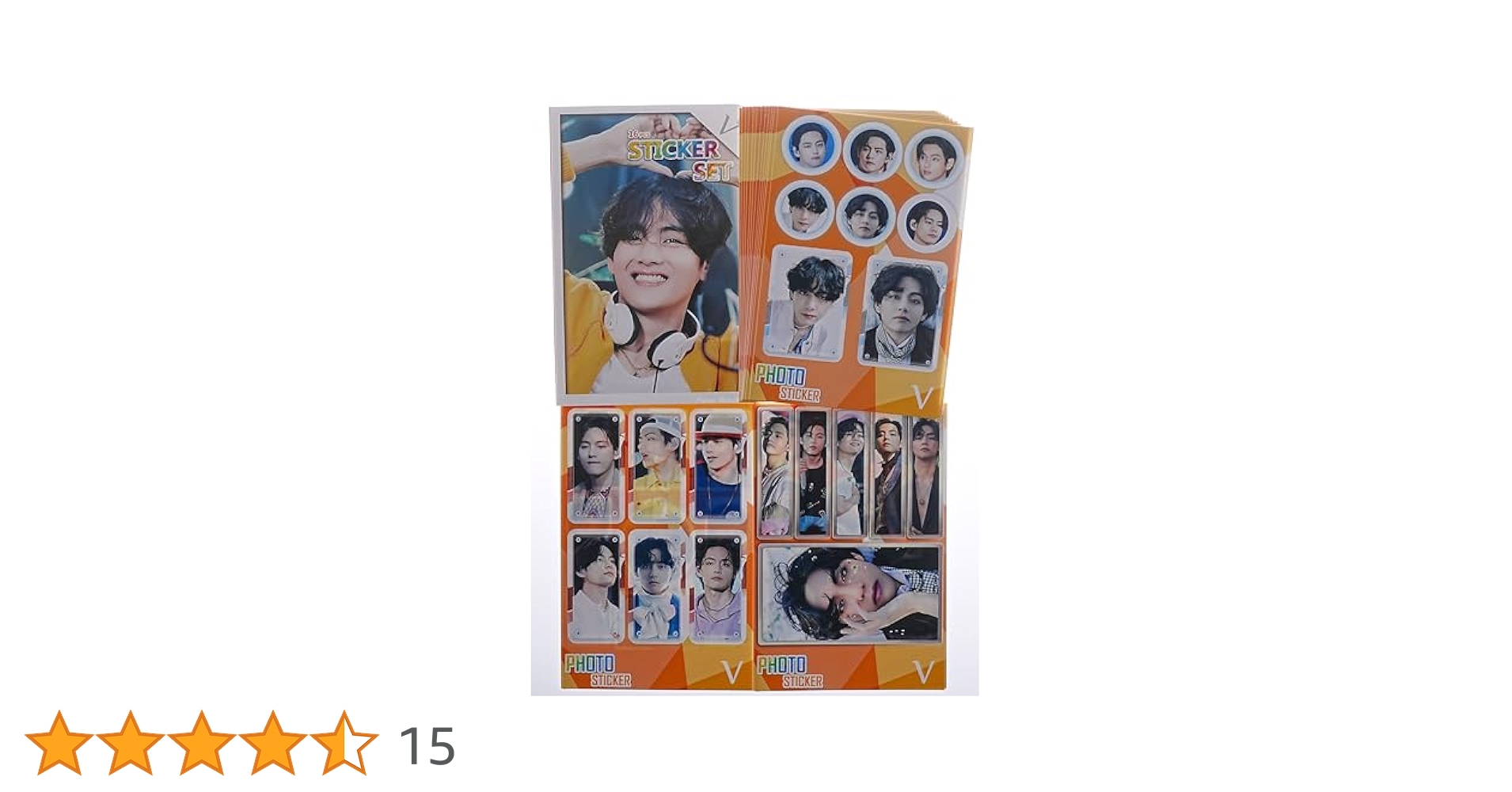 Amazon.co.jp: V テテ グッズ【ステッカーセット 87枚入