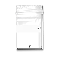 Vista 16 de 200 bolsas de plástico transparente de 6 x 9 pulgadas, bolsas de polietileno con cierre resellable de 2 mil con cierre resellable