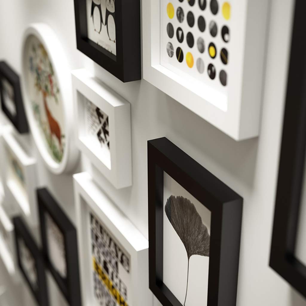 Amazon.co.jp: 階段の壁および家のための13パック額縁コラージュ