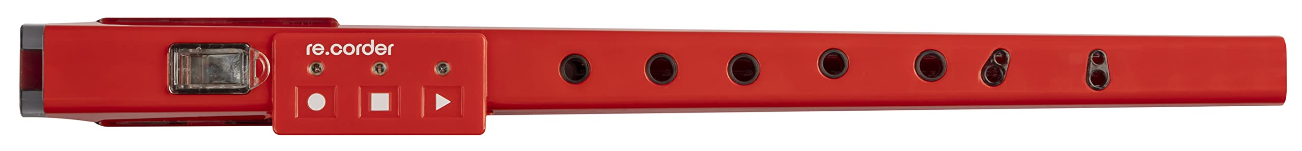 ARTinoise re.corder,flauto acustico digitale e controller MIDI wireless,App mobile 32 timbri,spartiti e esercizi su basi musicali,diteggiature personalizzabili,4 modalità di riproduzione (ROSSO)