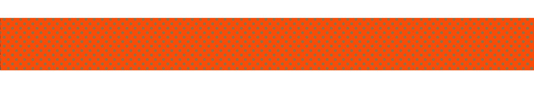 Little B 100773 Decorativo Cinta de Papel, Naranja con Oro de Lunares