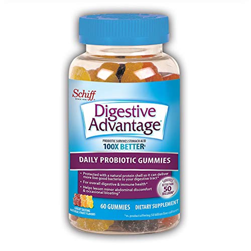Schiff Sustenex Probiotic Gummies Assorted Fruit Flavors - 60 Gummies