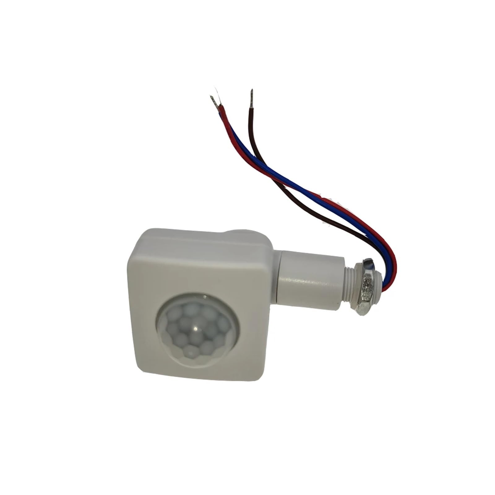 Sensor PIR 110-220 V de Movimiento 110 Detector Temporizador 220 Interruptor luz infrarrojo automático for Exteriores | 12mm White