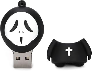 USB Flash Drive USB2.0 Memory Stick, Faceless Ghost Cartoon U Disk Drive Storage Ultra High Speed Thumb Drive, Data Transmission Portable for Computer/Laptop (64GB)