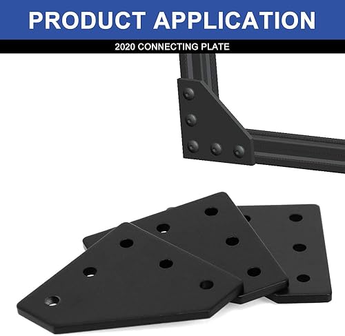 Miniatura 2 de 10 unids 2020 placa de extrusión de aluminio conector esquina L soporte 8020 V ranura hardware ranura T accesorios con tuercas en T y tornillos