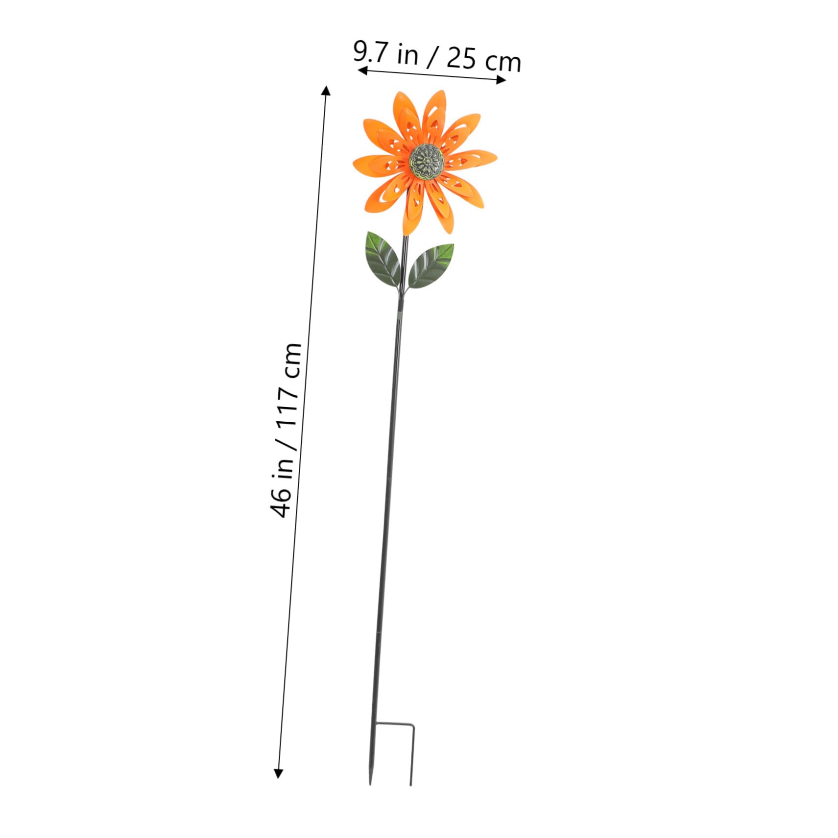 POPETPOP Molino De Viento Giratorio De Flores Molino De Viento Artesanal para Jardín Decoración De Molinete Giratorio para Patio
