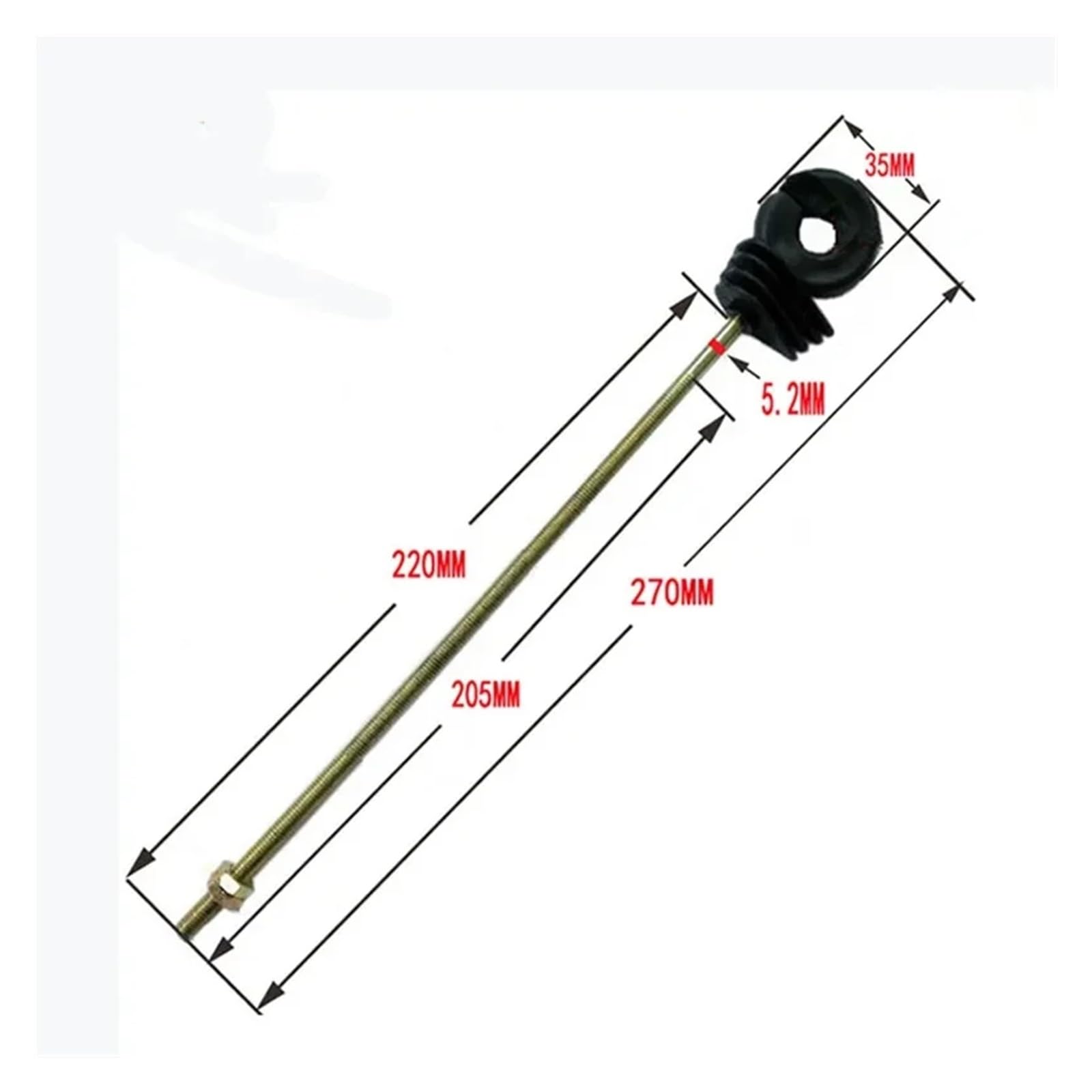 Aislador de Anillo de 20 Piezas, PP, Resistente a los Rayos UV, for Granja de Animales, Poste de Madera de Acero Negro, Alambre de Tornillo, aisladores de Cerca eléctrica de Larga Distancia