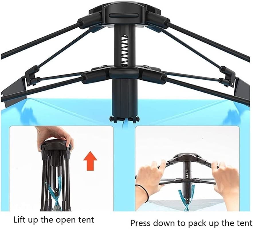 Carpa de camping impermeable para 3-4 personas COLOR AZUL miniatura 6