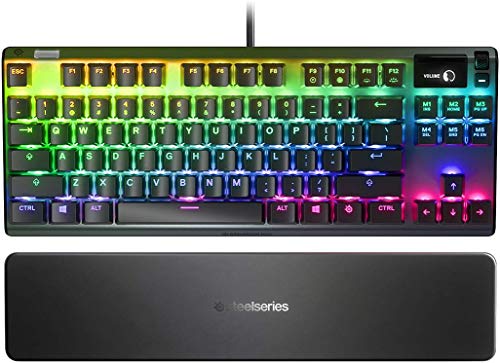 Steelseries Apex 7 Mechanical Gaming Keyboard – Oled Smart Display – Usb Passthrough And Media Controls – Linear And Quiet – Rgb Backlit (Red Switch) (Renewed) #TOP1