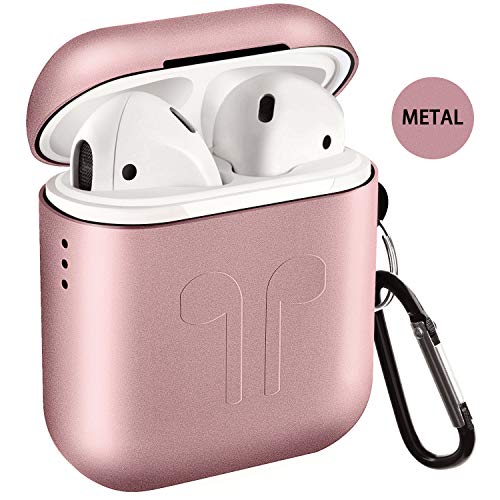 Metal Airpods Case Newest Full Protective Skin Cover Accessories Kits Compatible Airpods 1&2 Charging Case[Not for Wireless Charging Case]