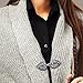 4 Pieces Vintage Dress Clips Retro Shirts Mitten Sweater Shawl Cardigan clothing Cinch Clips for Women & Girls